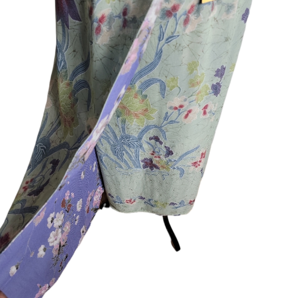 Coldwater Creek faux wrap floral reversible midi skirt floral size medium petite - Picture 3 of 9